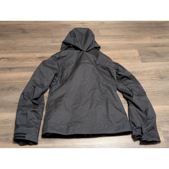 Oakley Womens Regular Fit Snowboard Ski Jacket Black Hooded Size S Small - Picture 2 of 4